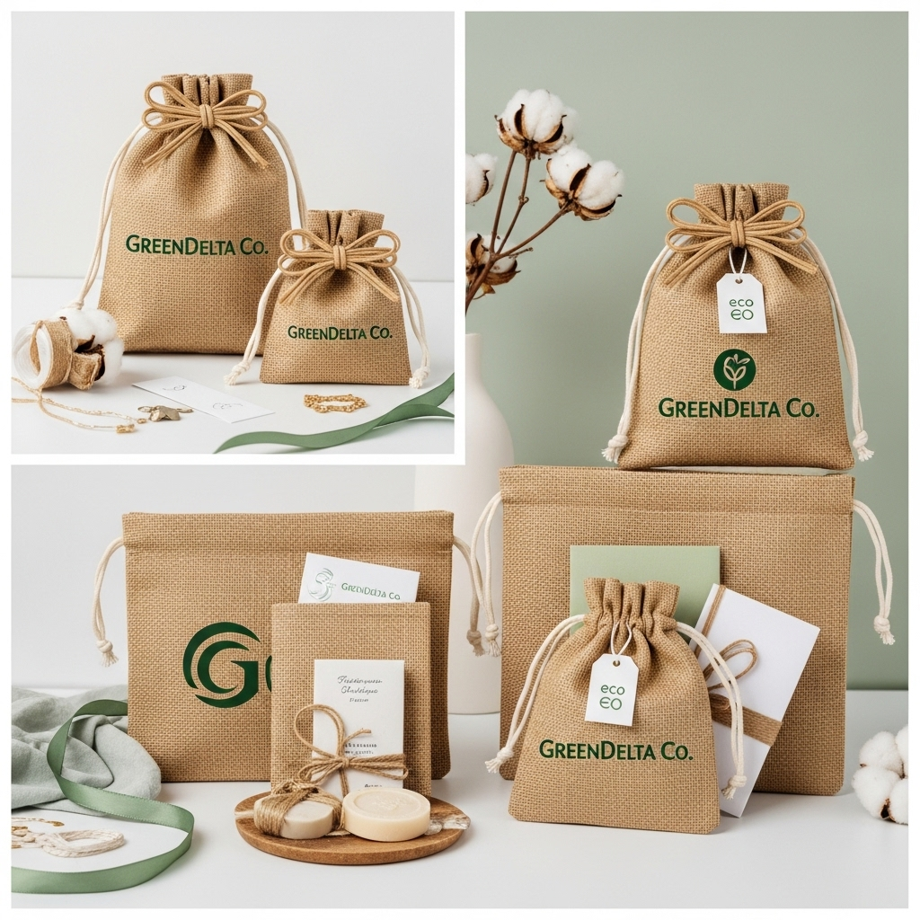Jute Drawstring Pouch